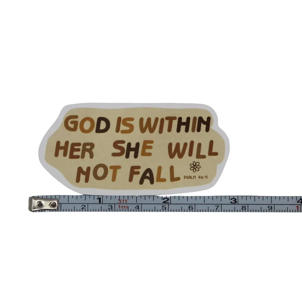 Sticker Religious Christian Bible Verse Psalm 46:5